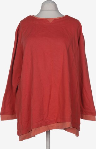 Ulla Popken Sweatshirt & Zip-Up Hoodie in 9XL in Red: front