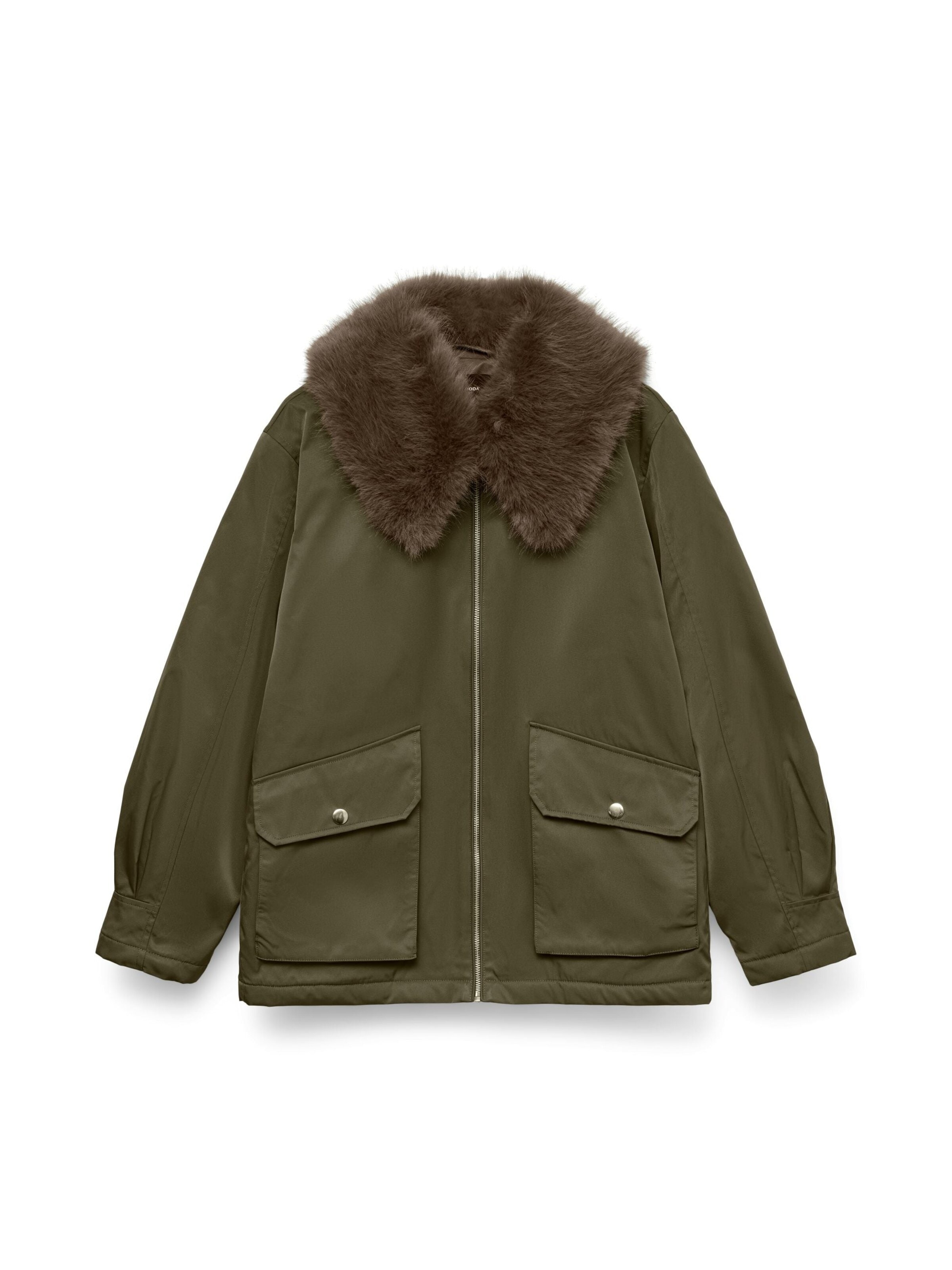 Manteau d’hiver '10333552' VERO MODA en vert : devant