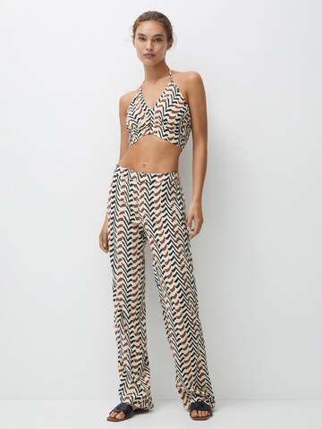 Pull&Bear Regular Hose in Beige: Vorderseite