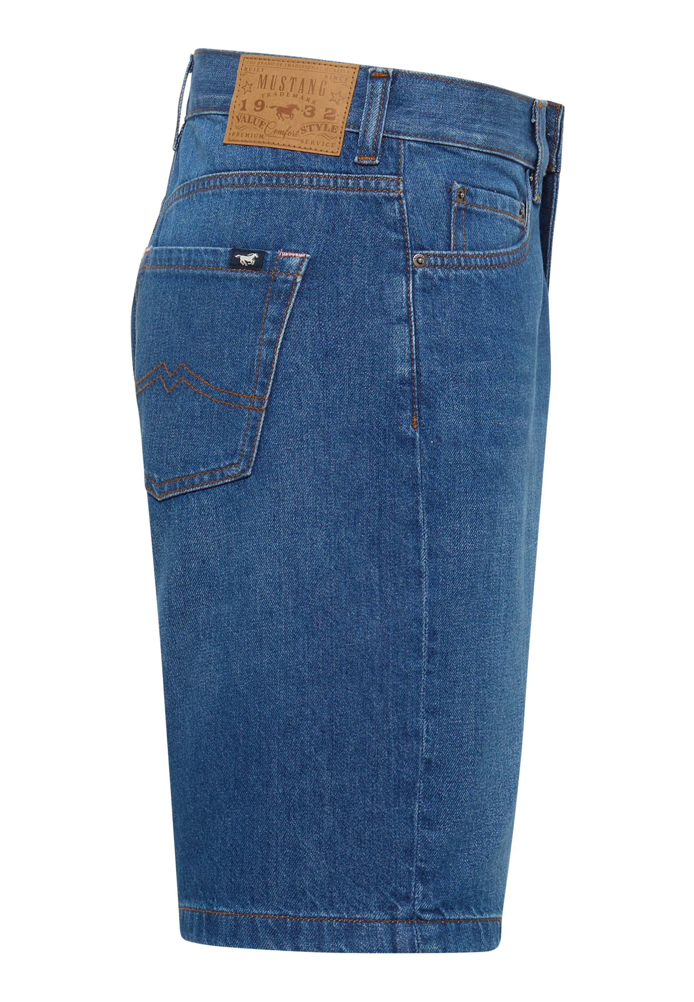 MUSTANG Loosefit Jeans in Blau