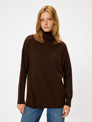 Koton Sweatshirt in Bruin: voorkant