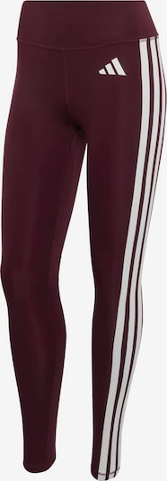 ADIDAS PERFORMANCE Urheiluhousut 'Optime Essentials' koossa XS värissä viininpunainen / valkoinen, Tuotenäkymä