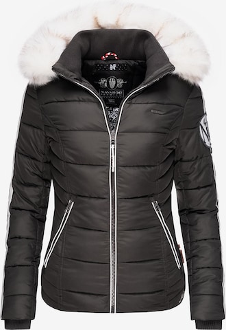 NAVAHOO Winter jacket 'Khingaa's' in Grey: front