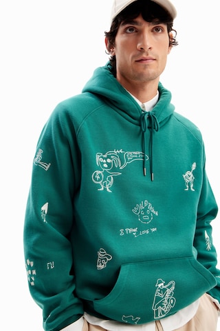 Desigual - Sweatshirt em verde