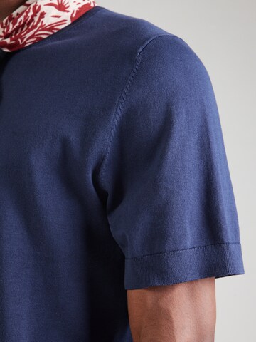 Pull-over 'SLHTORINO' SELECTED en bleu