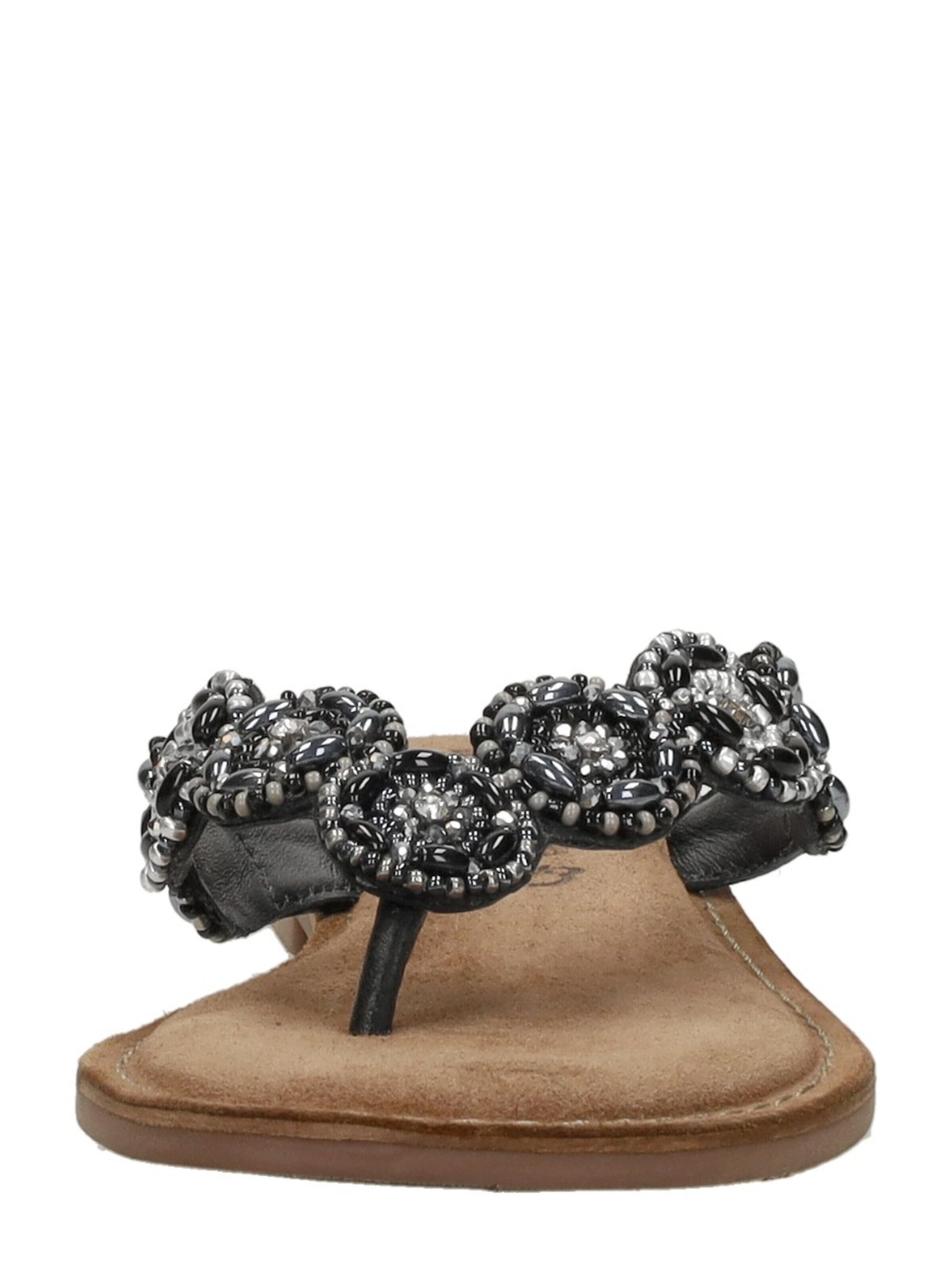 LAZAMANI Teenslipper 'Teenslippers' in Zwart
