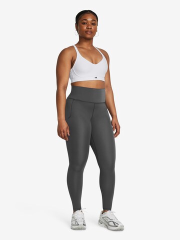 UNDER ARMOUR Skinny Workout Pants 'Meridian' in Grey