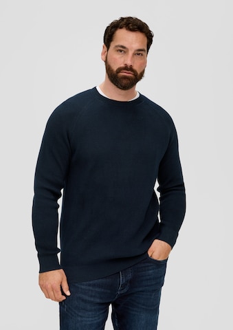 s.Oliver Men Big Sizes Pullover in Blau: Vorderseite