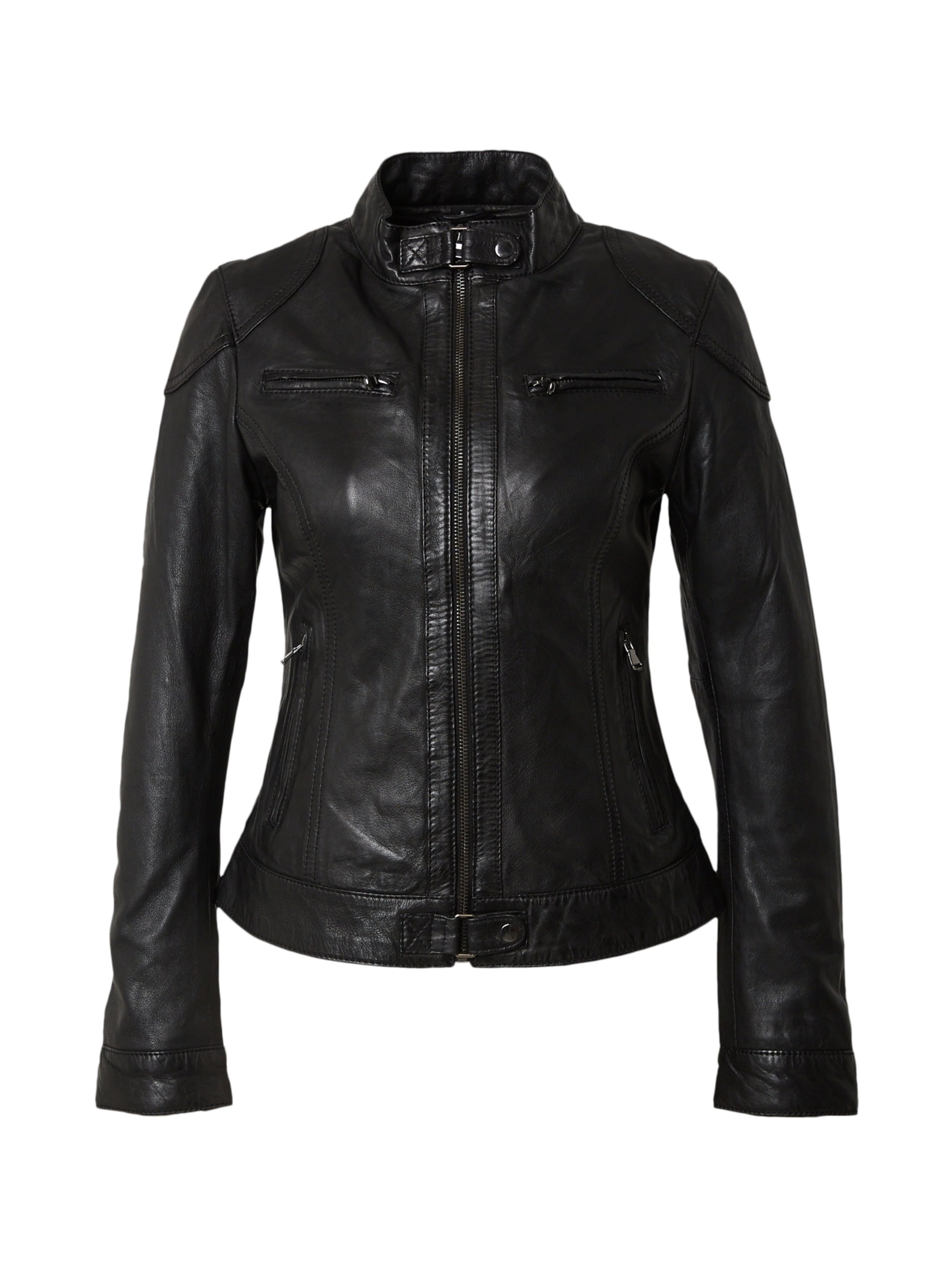 OAKWOOD Övergångsjacka 'LINA' i svart: framsida