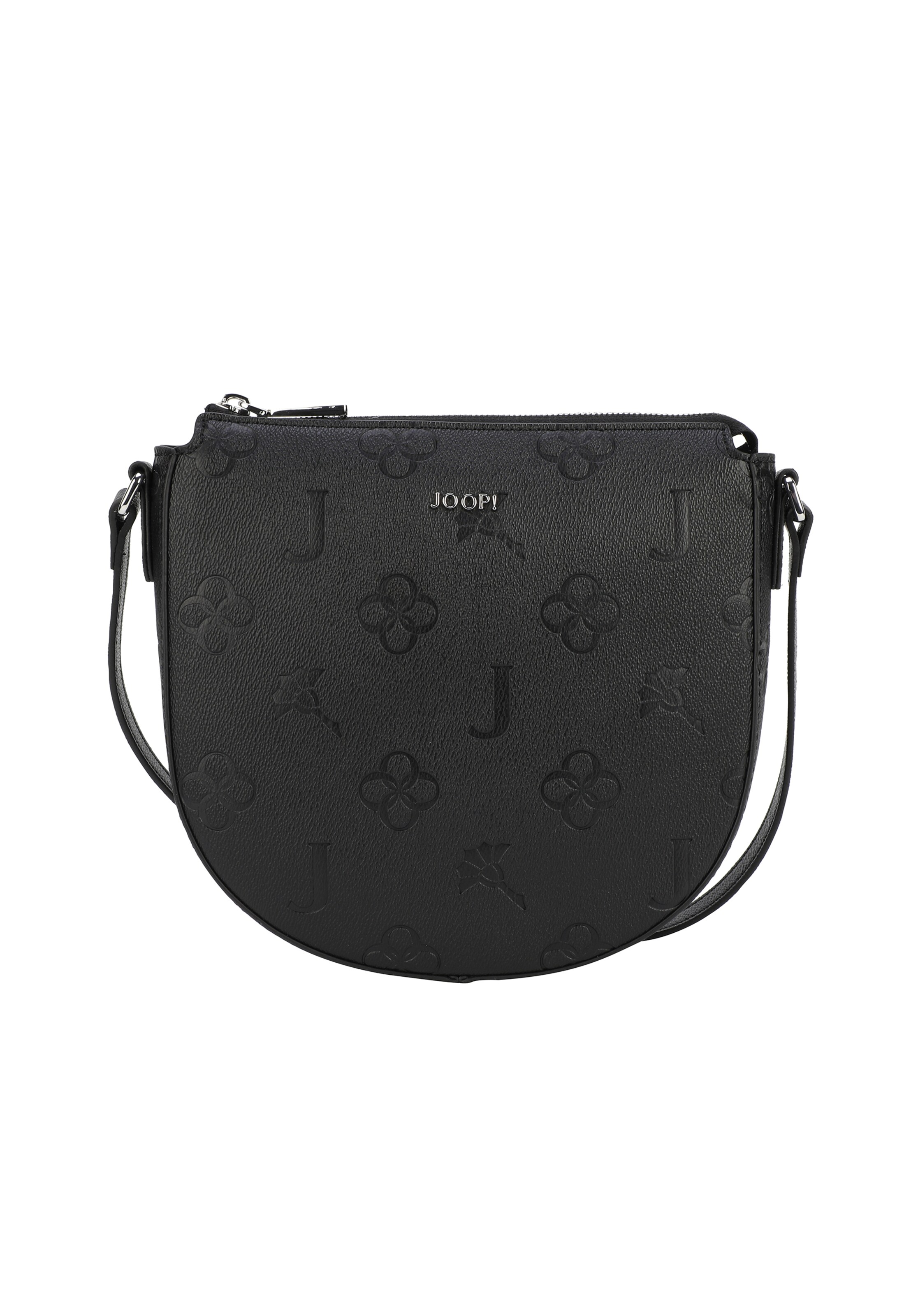 JOOP! - Mala de ombro 'Flora Stampa Stella' em preto: frente