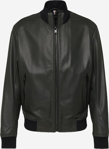 BOSS Black Between-Season Jacket 'Manoel' in Green: front