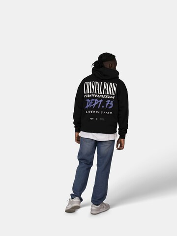 Crystal Paris Sweatshirt 'Dept. 75'‌‌‌‌ in Schwarz
