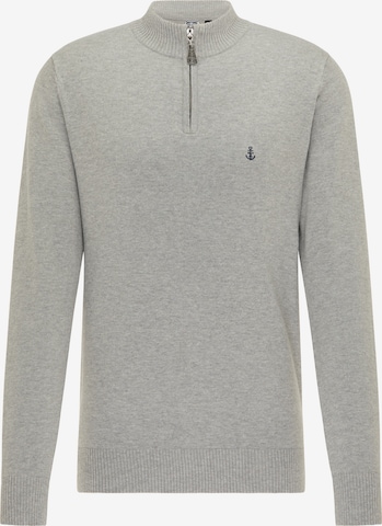 DreiMaster Maritim Pullover 'Prin' in Grau: predná strana