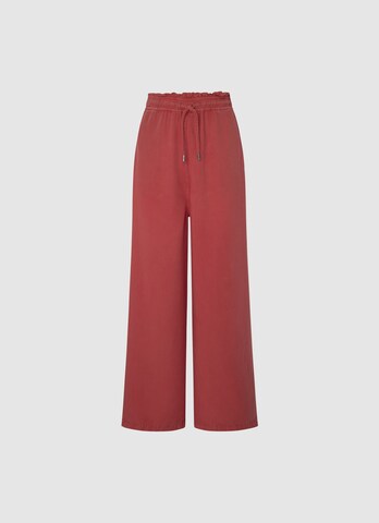 Pepe Jeans Zvonové kalhoty Kalhoty – červená: přední strana