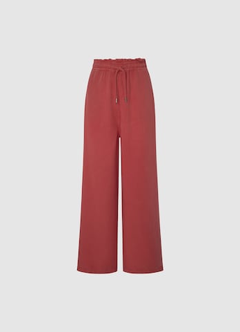 Wide leg Pantaloni de la Pepe Jeans pe roșu: față