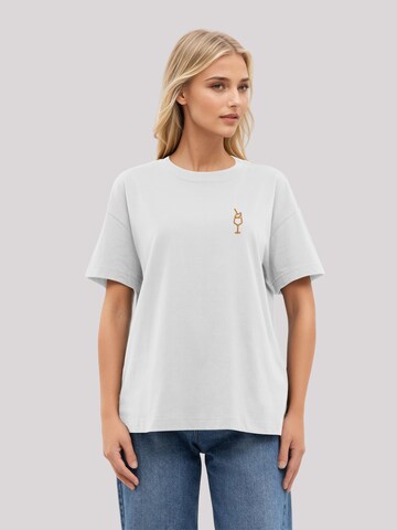 T-shirt 'Orange Spritz' F4NT4STIC en blanc : devant
