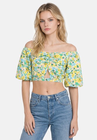 ECY Blouse 'Spring Summer' in Blue: front