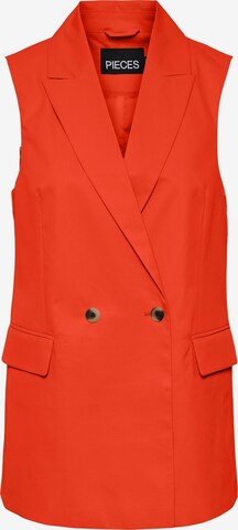 Gilet de costume 'Tally' PIECES en orange : devant