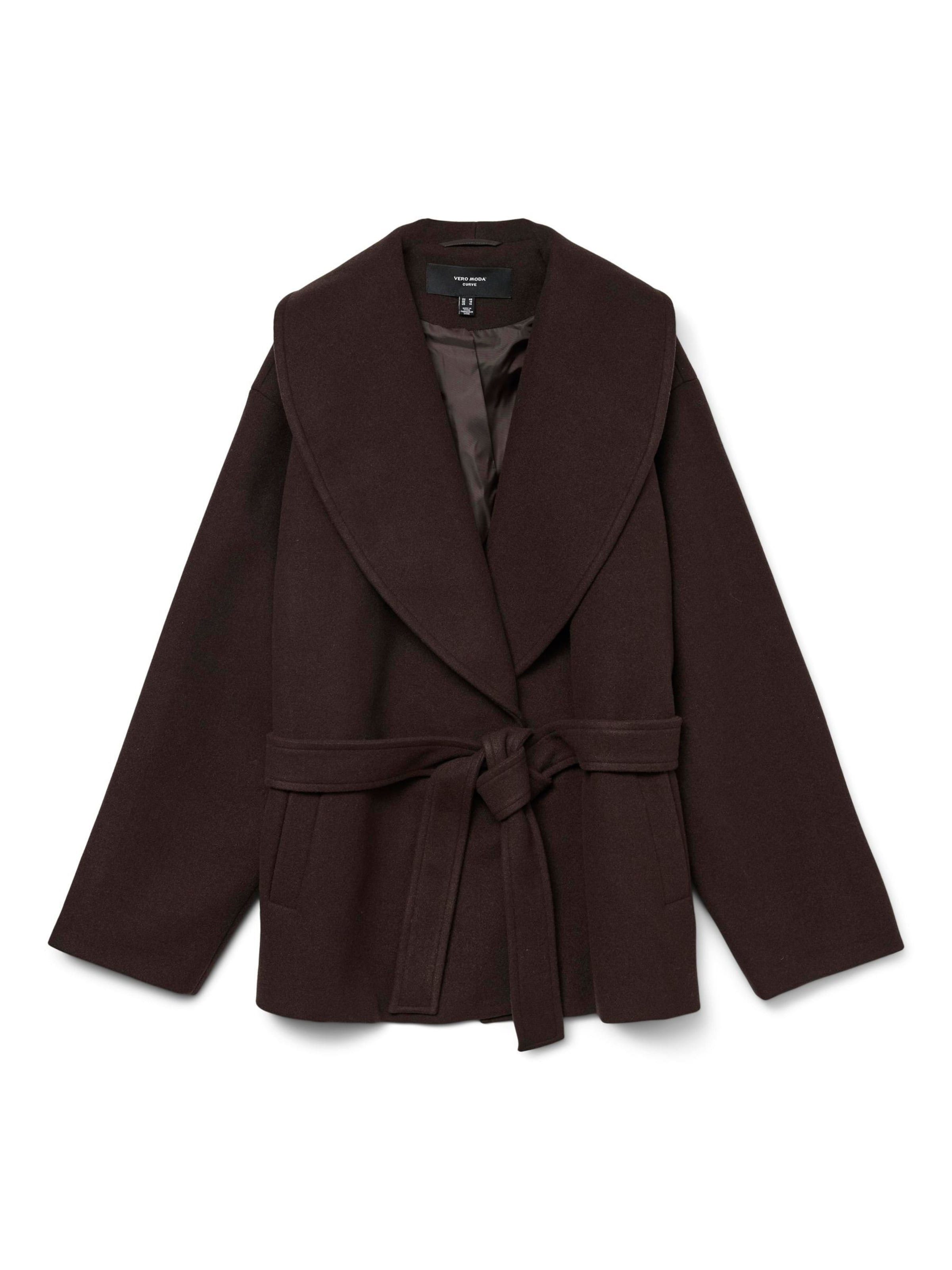 Vero Moda Curve Overgangsjakke 'ANNE' i brun: forside