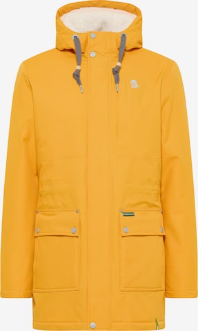 Schmuddelwedda Winter parka in Yellow: front