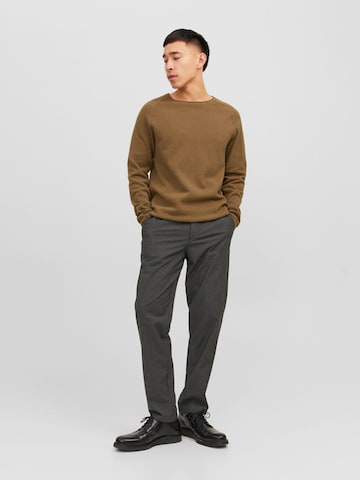 JACK & JONES Regular fit Sweater 'Hill' in Brown