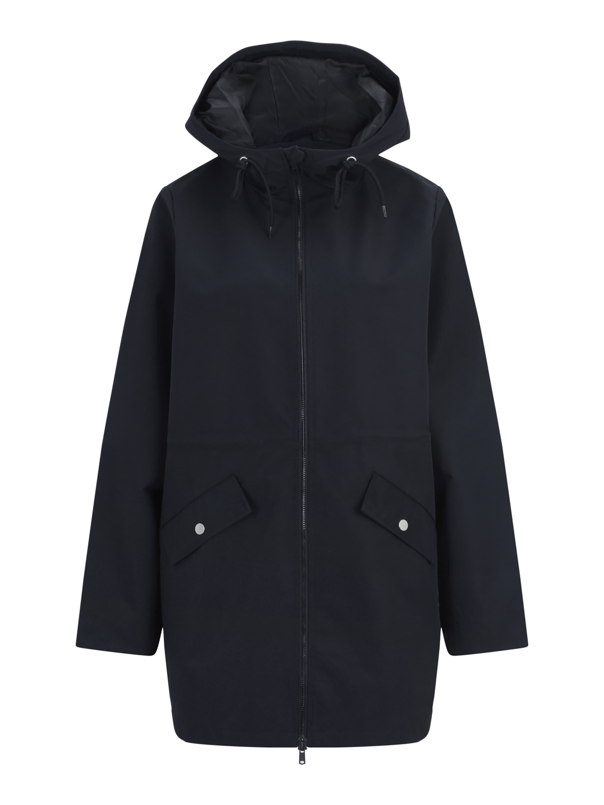 VILA Φθινοπωρινό και ανοιξιάτικο μπουφάν σε μαύρο: μπροστά