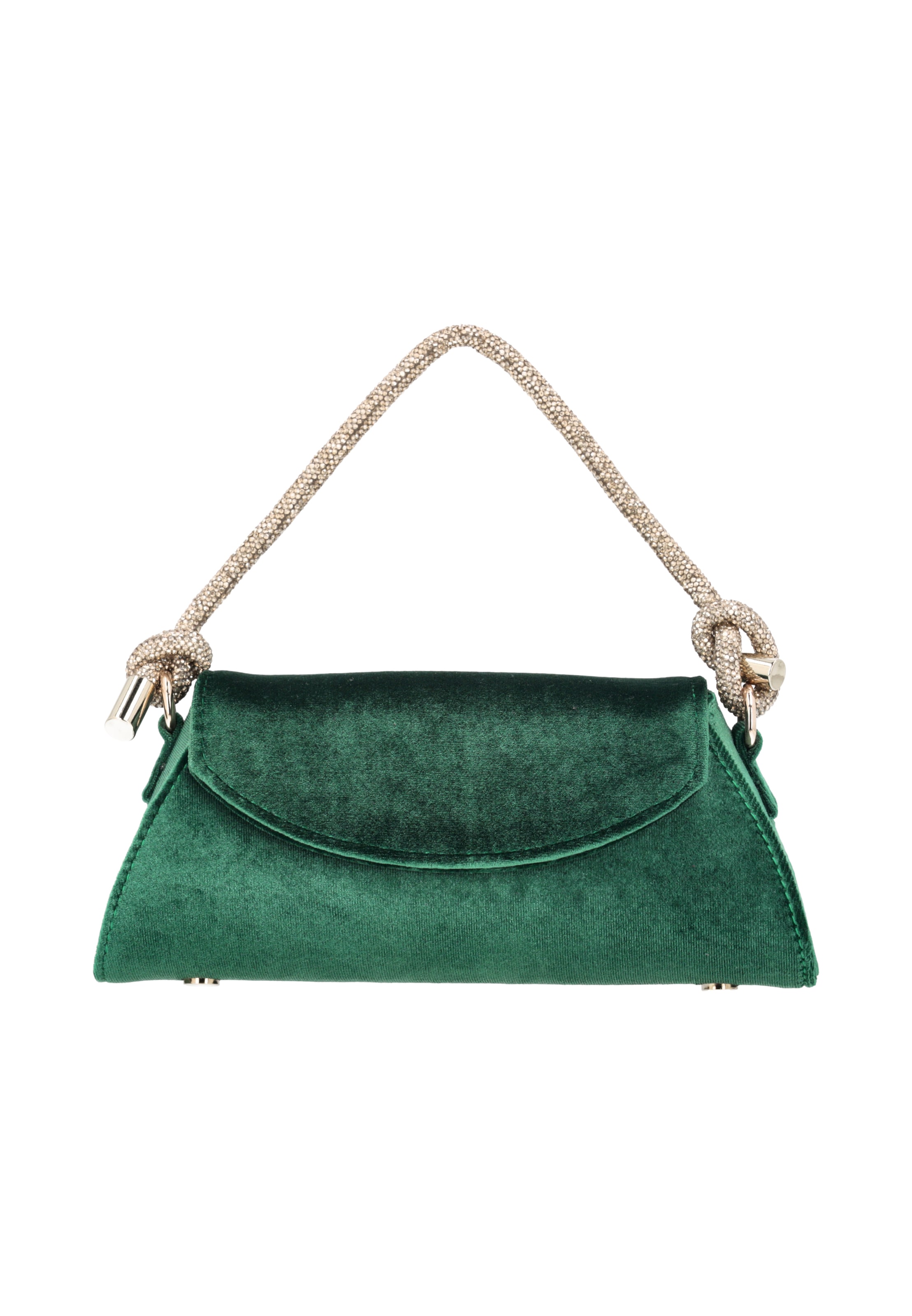 faina Clutch in Grün: Vorderseite