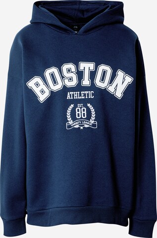 River Island Sweatshirt 'BOSTON' in Blue: front