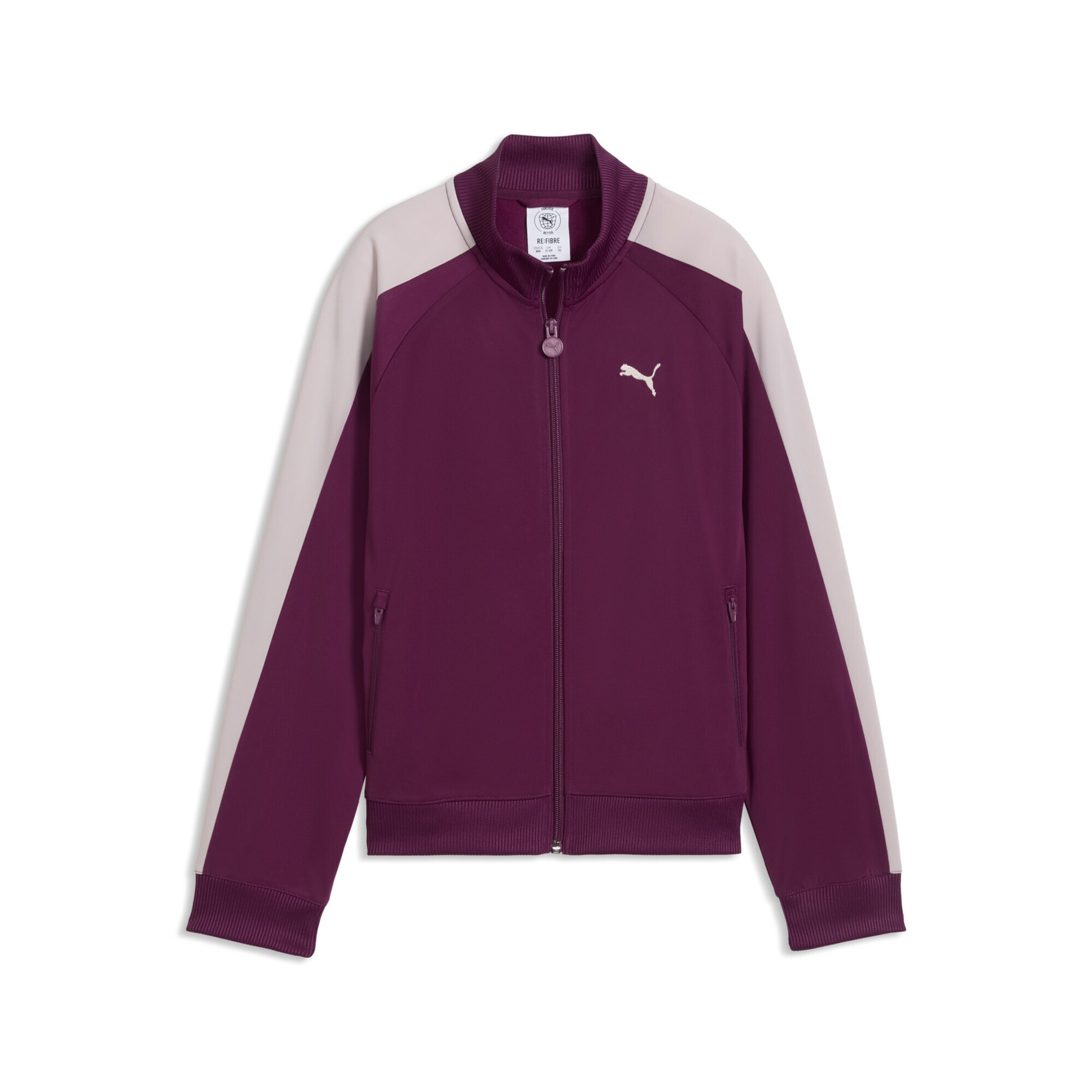 PUMA Sweatvest 'T7 Always On' in Roze: voorkant
