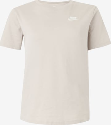 smėlio Nike Sportswear Marškinėliai 'CLUB ESSENTIAl': priekis