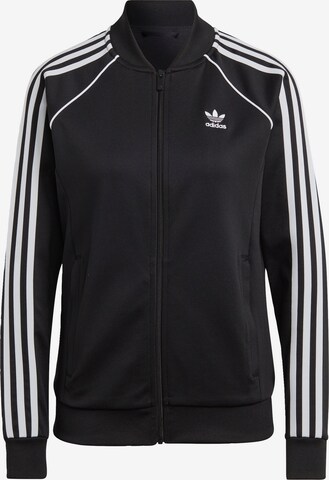 ADIDAS ORIGINALS Sweatjacke 'Adicolor Classics' in Schwarz: predná strana