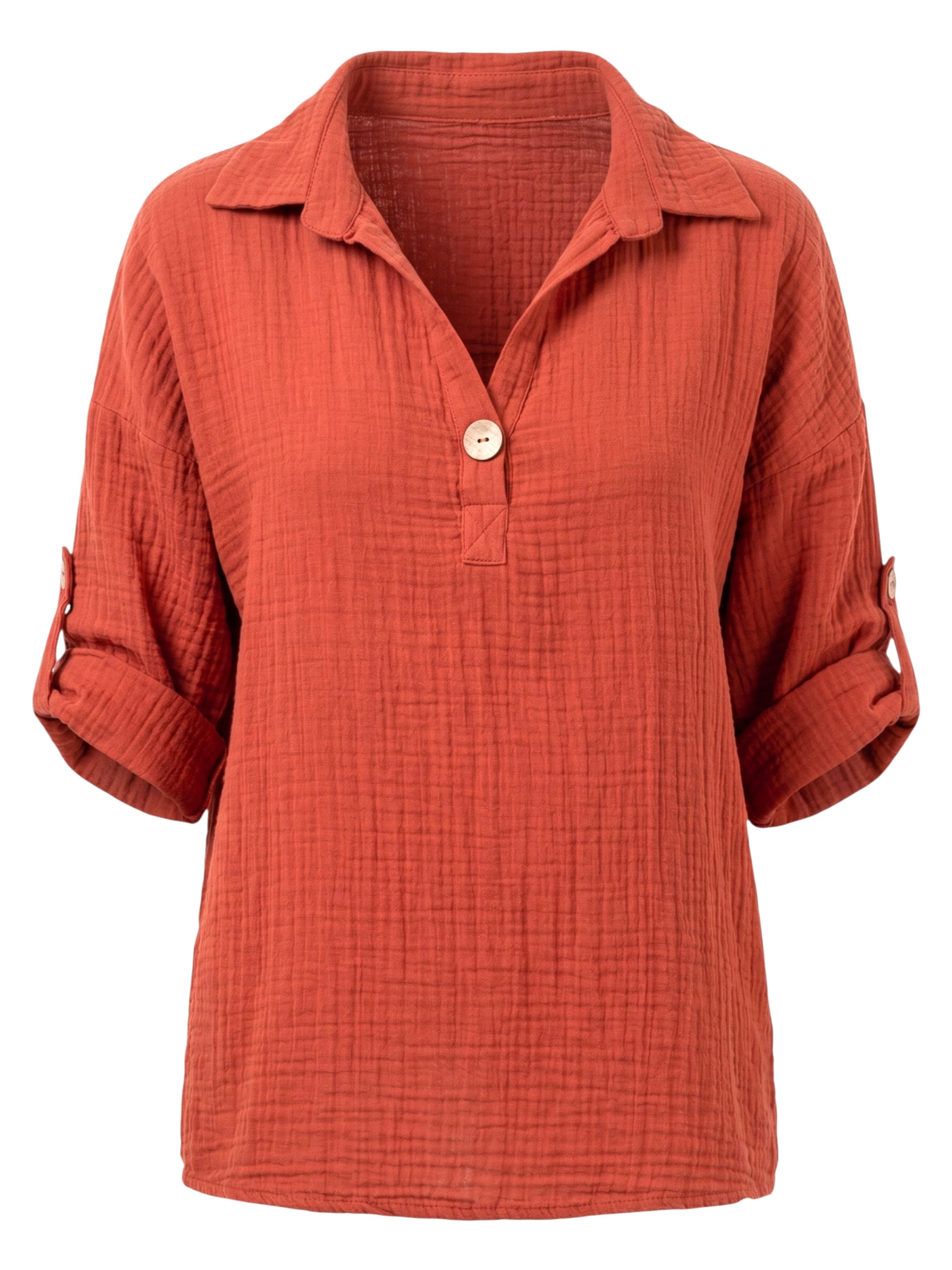 WENOR Bluse 'LINARA'‌‌‌‌‌‌‌‌‌ in Rot: Vorderseite