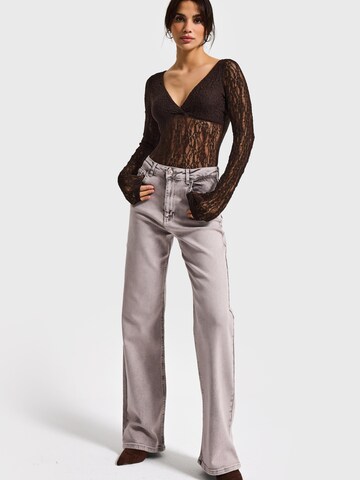 IT'S BASIC Regular Jeans 'Straight High Rise Jeans' in Beige