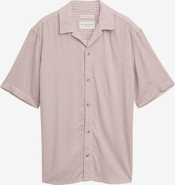 TOM TAILOR Button Up Shirt in Beige: front