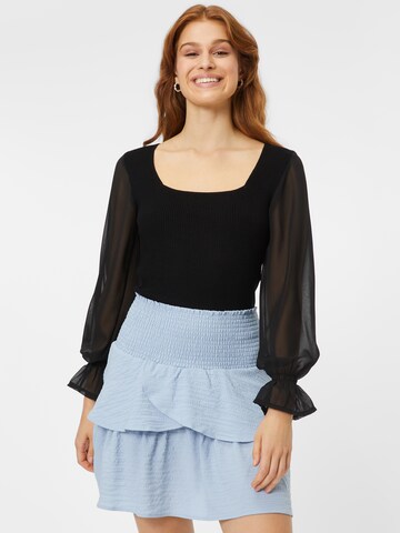 Pull-over 'VIOLETTA' ONLY en noir : devant