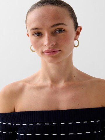 Scalpers Off Shoulder Knit Dress ' ' in Blau