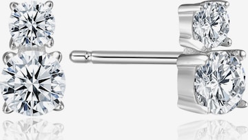 Pure Schmuck Oorbellen 'Lady Francesca Ohrstecker 925 Silber | Bridgerton' in Zilver: voorkant