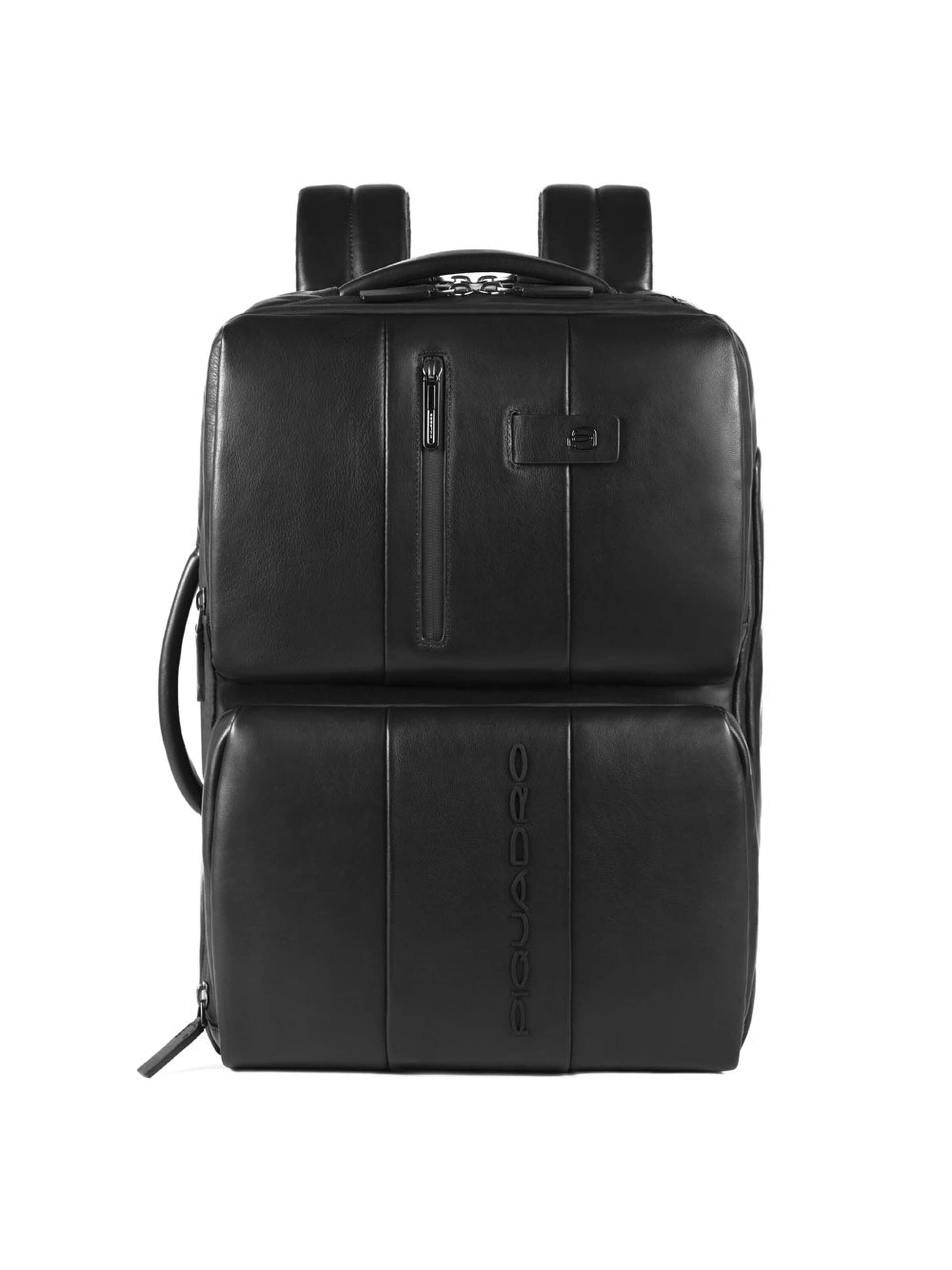 Piquadro Rucksack‌‌‌‌‌‌‌‌‌‌ in Schwarz: Vorderseite
