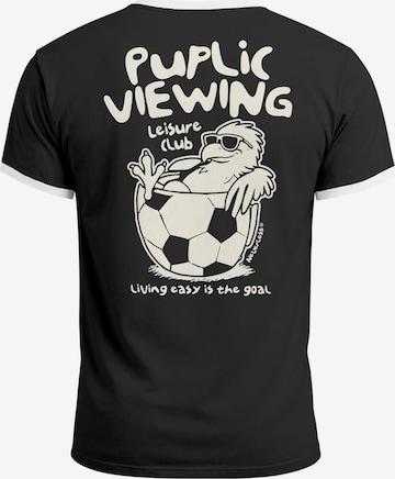 Neverless Shirt 'Public Viewing' in Black: front