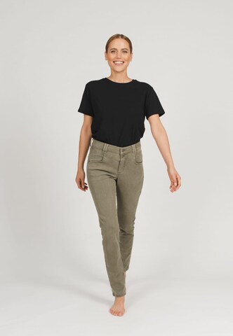 Angels Skinny Jeans in Groen: voorkant