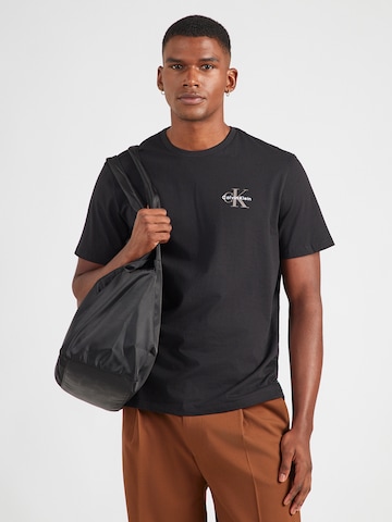 Calvin Klein Jeans Shirt 'CLASSIC' in Black: front