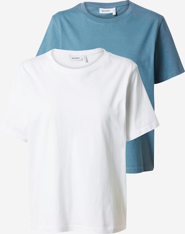 T-shirt WEEKDAY en bleu : devant