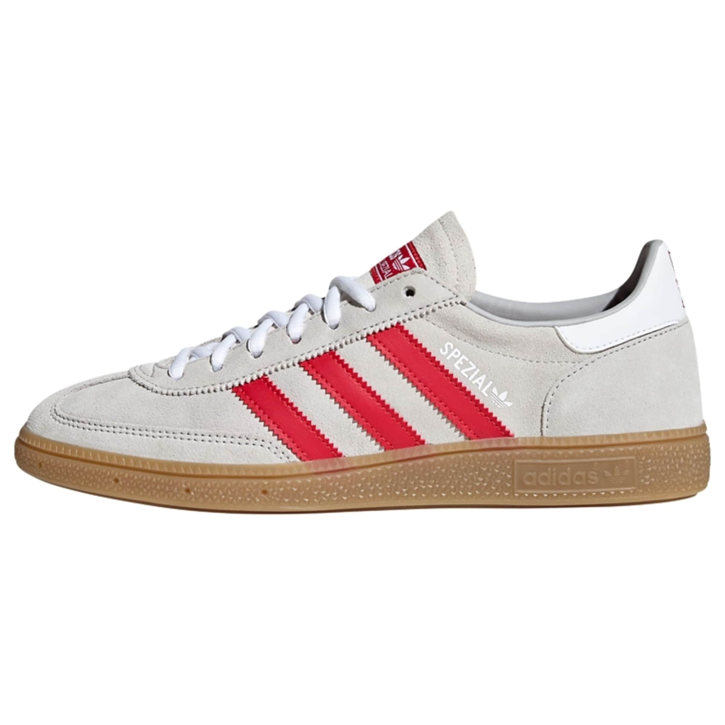 ADIDAS PERFORMANCE Kopačky 'Manchester United Handball Spezial' ve velikosti 36 - šedobéžová / červená / bílá, Produkt