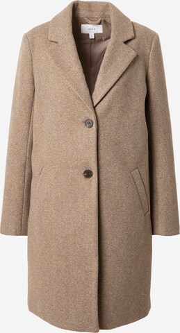 VILA Between-Seasons Coat in Brown: front