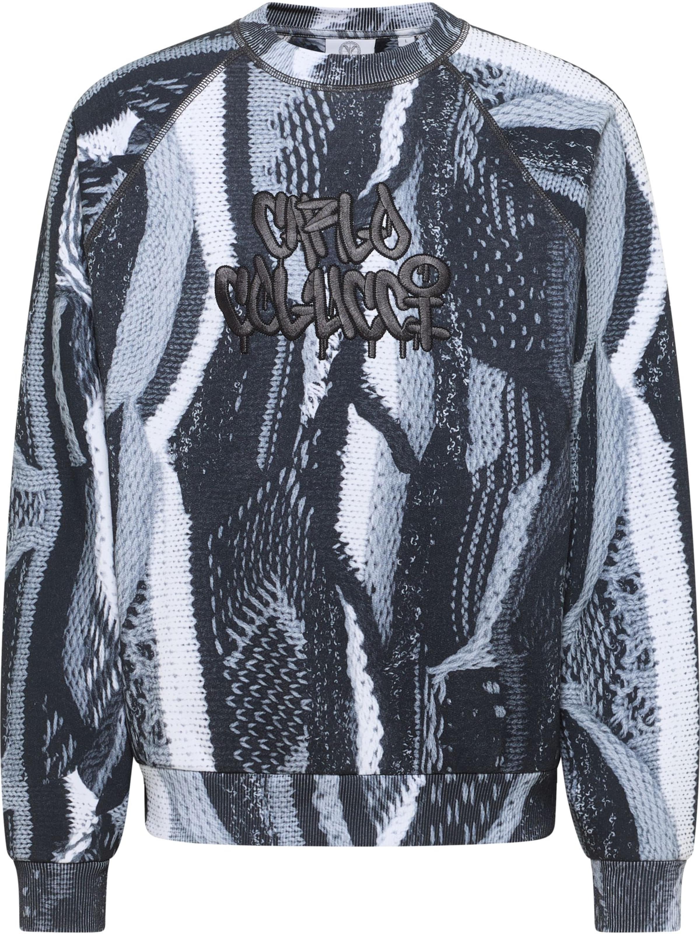 Carlo Colucci Sweatshirt &#x27;Ettorelli&#x27; in Zwart: voorkant