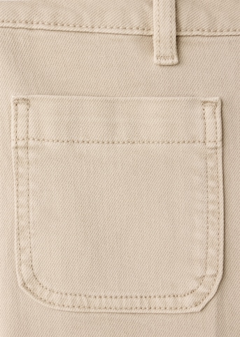 MANGO Wide leg Jeans 'JESSIE' i beige