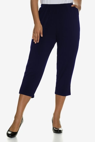 Coupe slim Pantalon Ulla Popken en bleu : devant