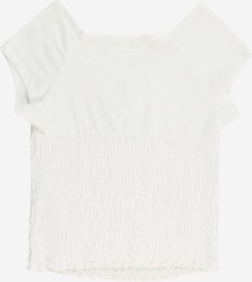 balta Abercrombie & Fitch Marškinėliai