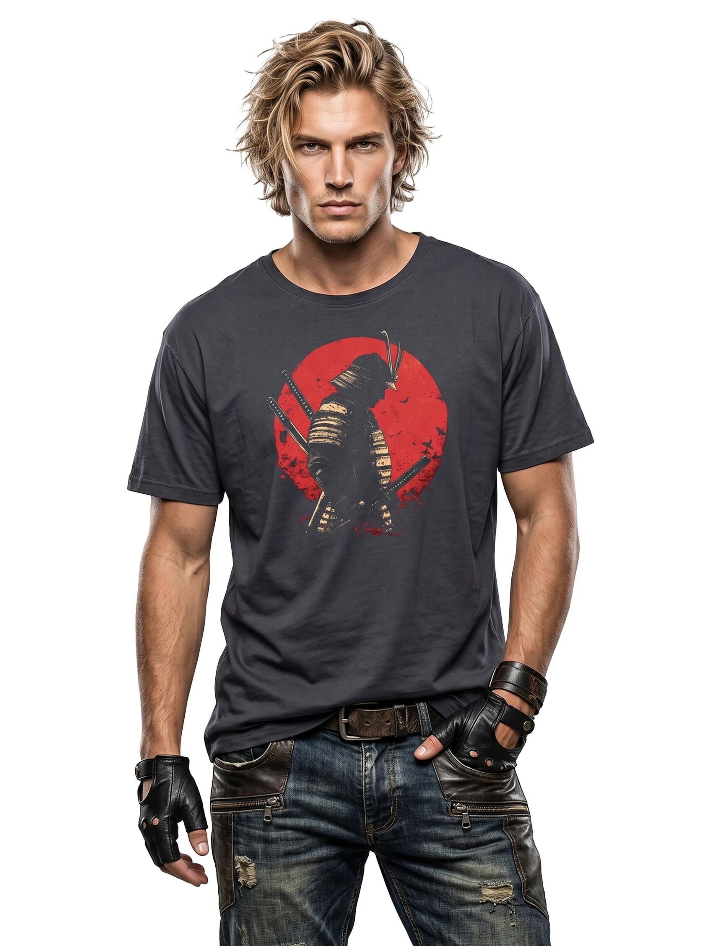 MAKAYA Shirt 'Samurai' in Grey