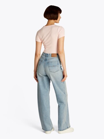 Tommy Jeans Szeroka nogawka Jeansy 'Claire' w kolorze niebieski